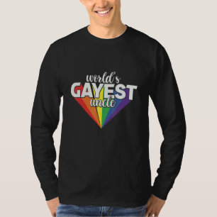 Camiseta Tio Gayest Tio Lgbt Pride Guncle Orgulhoso do Mund