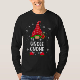 Camiseta Tio Gnomo Xadrez de Búfalo Correspondência Família