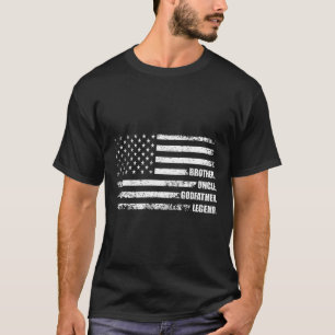 Camiseta Tio Goddad Legend Divertido Melhor Tio Engraçado