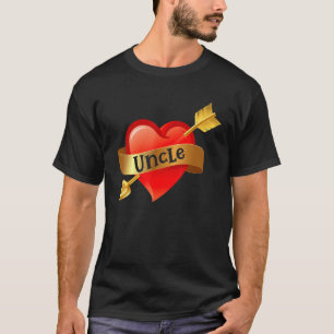 Camiseta Tio Heart Love Happy Valentines Day