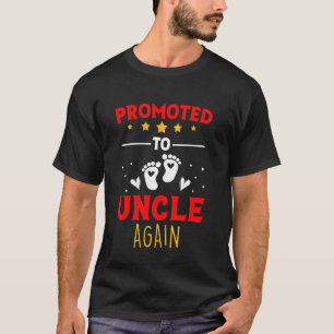 Camiseta Tio Incrível Promovido Novamente Logo Será Tio A