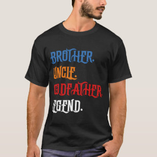 Camiseta Tio Irmão Padrinho Lenda Diversão Melhor Divertido