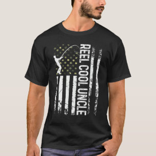 Camiseta Tio Legal Bandeira Americana Desenrolada Para Papa