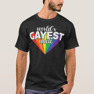 Camiseta Tio LGBT Orgulho Gayest Guncle Orgulho Orgulhoso d