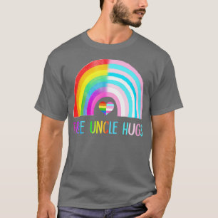 Camiseta Tio Livre Abraços Orgulho gay LGBTQ LGBT Rainbow F