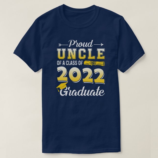 Camiseta Tio Mais velho 2022 Oferece Orgulho Tio De Uma Cla (Frente do Design)