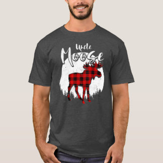 Camiseta Tio Moose Red Xadrez Buffalo Matando Família