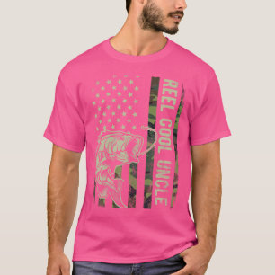 Camiseta Tio Muito Legal Camuflagem Bandeira Americana Dive