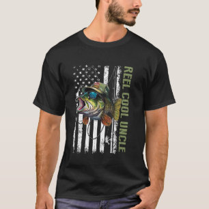 Camiseta Tio Muito Legal Camuflagem Bandeira Americana Pai