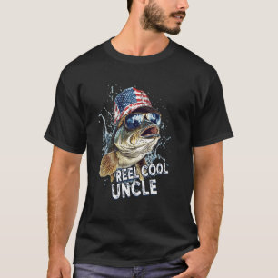 Camiseta Tio Muito Legal Masculino Bandeira Americana Pesca