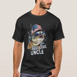 Camiseta Tio Muito Legal Masculino Bandeira Americana Pesca