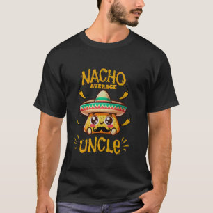 Camiseta Tio Nacho Médio Cinco de Maio Sombrero Mexicano