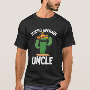 Camiseta Tio Nacho Médio Cinco de Maio Sombrero Mexicano