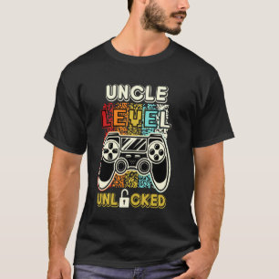 Camiseta Tio Nível Desbloqueado Novo Jogo de Correspondênci