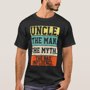 Camiseta Tio O Homem O Mito Influência Ruim Cristo