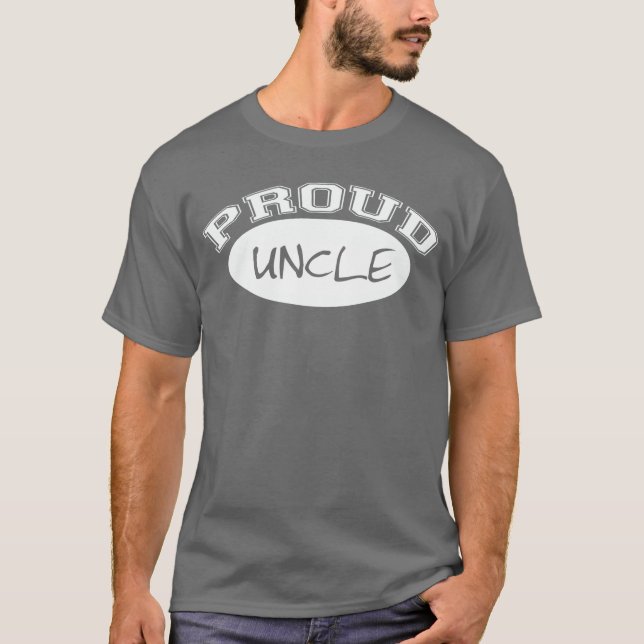Camiseta Tio orgulhoso (branco) (Frente)