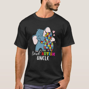 Camiseta Tio Orgulhoso Conscientização do Autismo Família C
