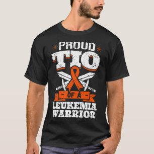 Camiseta Tio Orgulhoso De Um Guerreiro De Leucemia Tio Sens