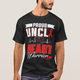 Camiseta Tio Orgulhoso de um Guerreiro do Coração Conscient