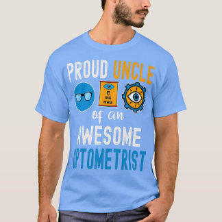Camiseta Tio orgulhoso de um oftalmologista incrível 1