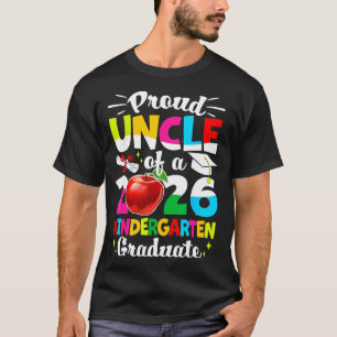 Camiseta Tio orgulhoso de uma turma de formandos de 2026