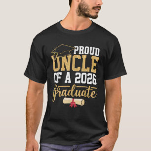 Camiseta Tio orgulhoso de uma turma de graduado sênior de 2