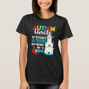 Camiseta Tio Orgulhoso do Autismo Llama Puzzle Tio Conscien