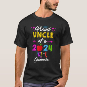 Camiseta Tio orgulhoso do Formando pré-escolar de 2024