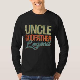 Camiseta Tio Padrinho Legenda Engraçado Tio Dona do Pai