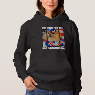 Camiseta Tio Patriótico Americano Bonito Sam Pomerânia Cão