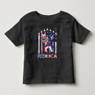 Camiseta Tio Patriótico Sam Dabbing 4 de julho