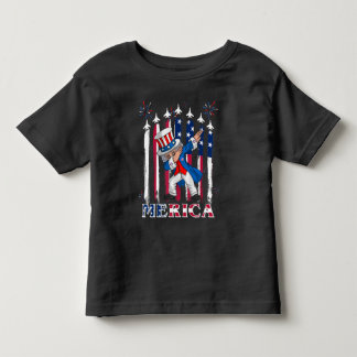 Camiseta Tio Patriótico Sam Dabbing 4 de julho