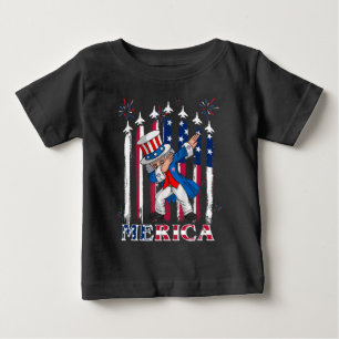 Camiseta Tio Patriótico Sam Dabbing 4 de julho