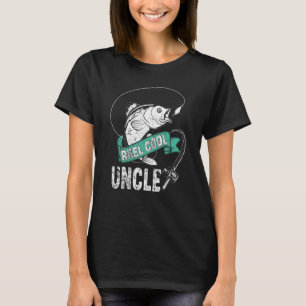 Camiseta Tio Pescando Muito Legal Homens Pescando Retrô