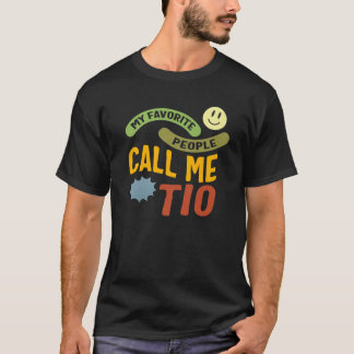 Camiseta Tio Pessoas Favoritas Me Chame Tio Espanhol Tio Fa