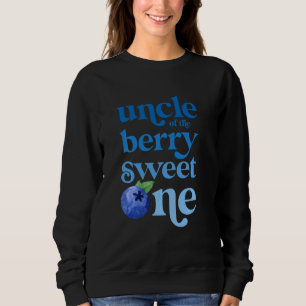 Camiseta Tio Primeiro Aniversário Berry Sweet One Blueberry