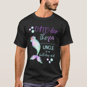 Camiseta Tio primeiro aniversario Sereia Oneder Família Sea