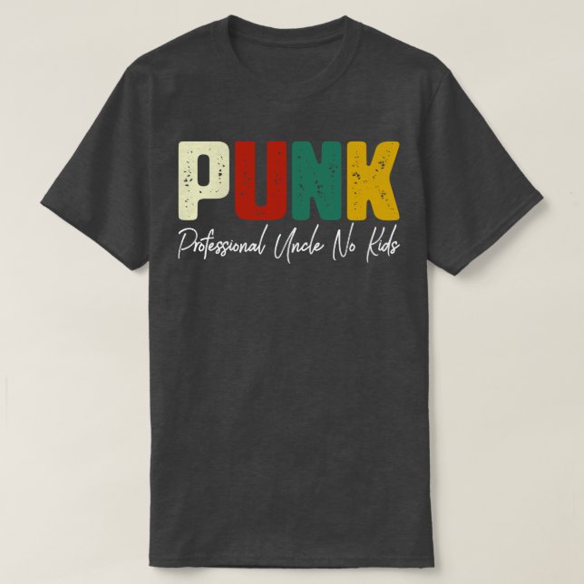 Camiseta Tio profissional PUNK Sem Crianças (Frente do Design)