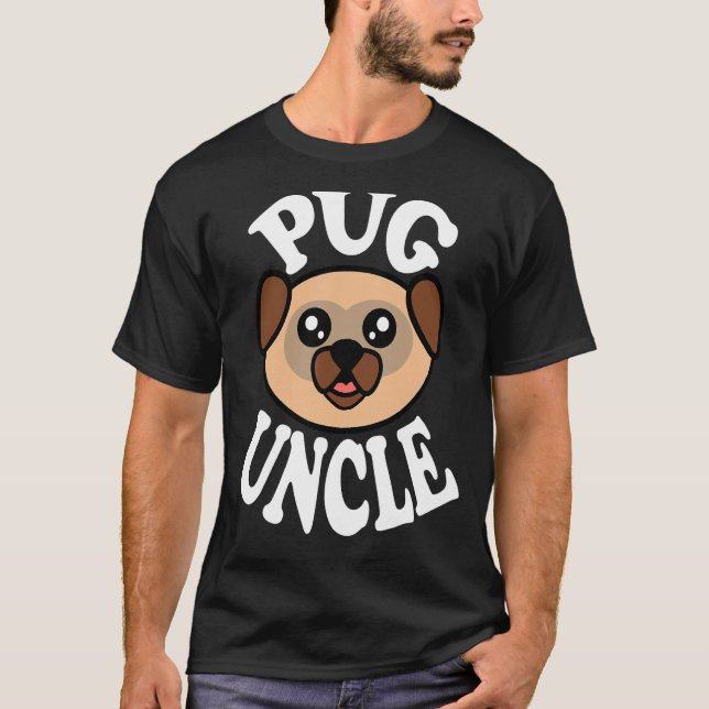 Camiseta Tio Pug Fofo (Frente)
