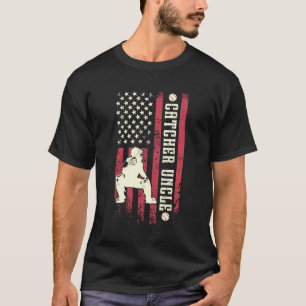 Camiseta Tio receptor de beisebol da bandeira dos EUA