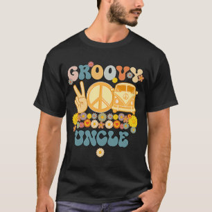 Camiseta Tio Retro-Correspondente Chá de fraldas Fácil da F
