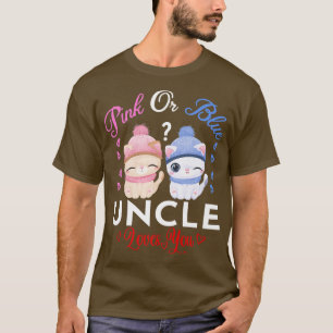 Camiseta Tio Rosa Ou Azul Ama Sua Revelação De Gênero
