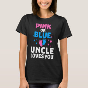 Camiseta Tio Rosa Ou Azul Te Ama Sexo Bebê Reveal Pa
