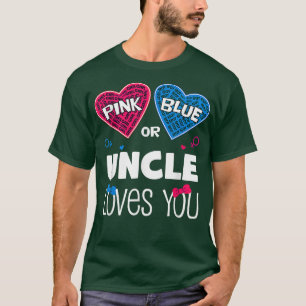 Camiseta Tio Rosa Ou Azul Te Ama Sexo Bebê Reveal Pa
