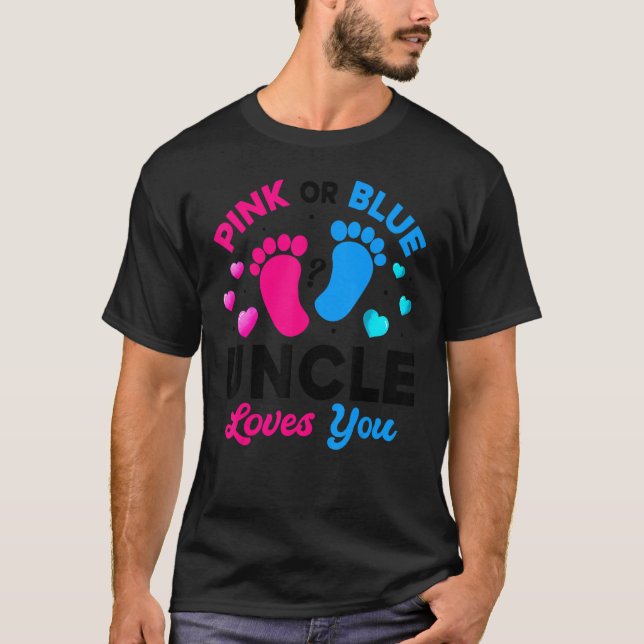 Camiseta Tio Rosa Ou Azul Te Ama Sexo Reveal Amor (Frente)