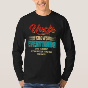 Camiseta Tio Sabe Tudo Que As Mulheres Vintage Dia de os pa