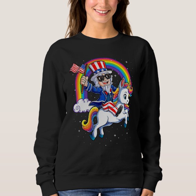 Camiseta Tio Sam 4 De Julho Mericorn Men U (Frente)