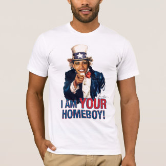 Camiseta Tio Sam - Barack Obama é meu ficar em casa