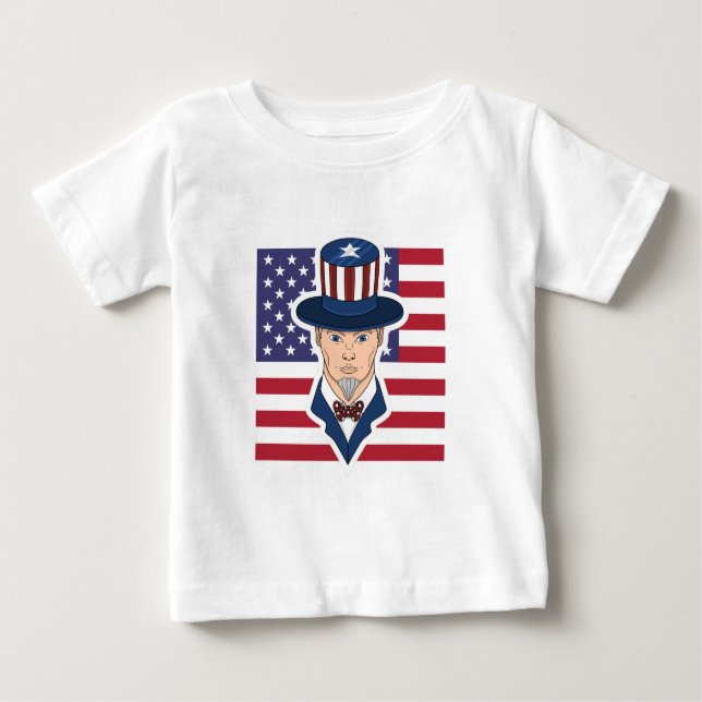 Camiseta Tio Sam Cartoon (Frente)