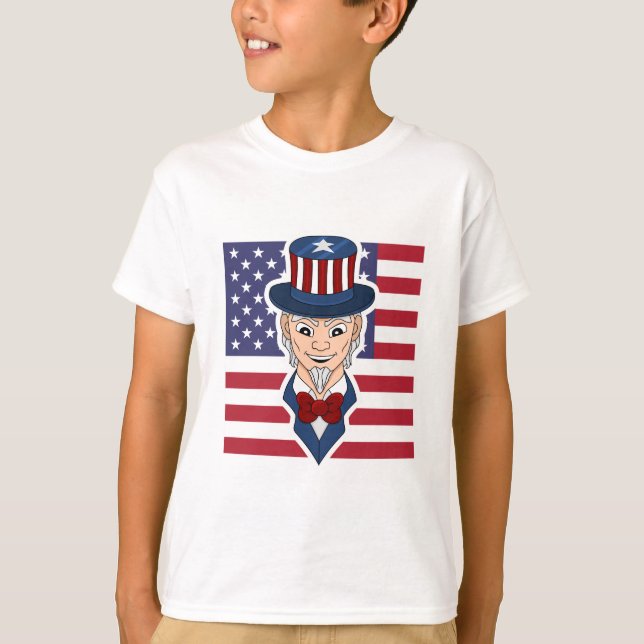 Camiseta Tio Sam Cartoon (Frente)